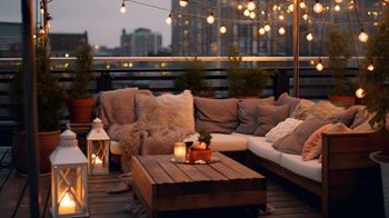 Cozy outdoor seating area