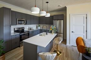 Omaha apartment for rent - Designer Kitchen at Clove Apartments, Omaha, NE