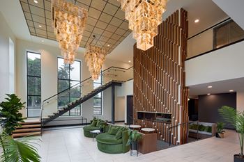 Luxurious lobby reception