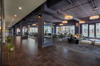 Luxurious lobby reception