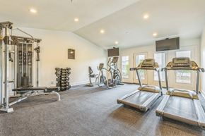 Mobile apartment for rent - Fitness center with cardio and weights at Ashford Place Mobile AL