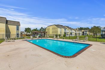 Pool with sundeck