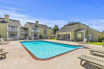 Pool with sundeck