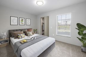 Augusta apartment for rent - a bedroom with a large bed and a large window
