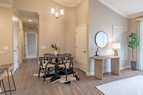 Akron apartment for rent - a dining room with a table and chairs