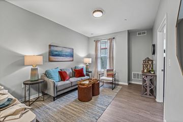 Columbus apartment for rent - a living room with a couch and a table