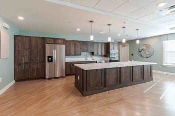 A full kitchen in our community room, perfect for potlucks and celebrations
