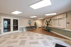 Orlando apartment for rent - A spacious room with a tiled floor and a skylight.