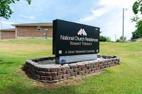 Doniphan apartment for rent - A sign for National Church Residences Summit Terrace, a senior residential community.