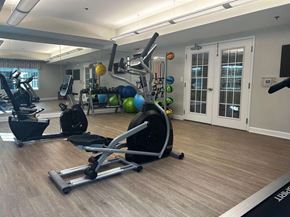 Atlanta apartment for rent - A home gym with a variety of exercise equipment.