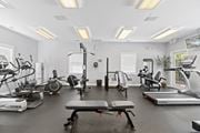 Virginia Beach apartment for rent - a gym with treadmills and other exercise equipment and windows at Saltmeadow Bay, Virginia Beach, VA, 23451