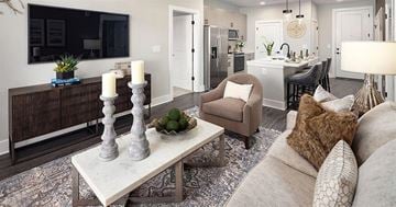 Lawrenceville apartment for rent - a living room with a couch and a table