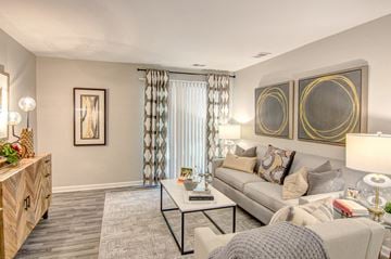 Midlothian apartment for rent - a living room with a couch and a coffee table