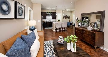Hixson apartment for rent - a living room with a couch and a table