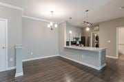 Hixson apartment for rent - A kitchen area with a counter and cabinets.