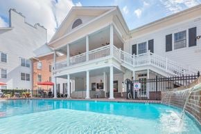 Williamsburg apartment for rent - A pool in front of a white house with a balcony  at Sterling Manor, Williamsburg, 23185
