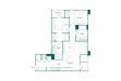 Floor plan for 2 beds, 2 baths, 949 sqft