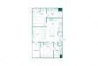 Floor plan for 2 beds, 2 baths, 865 sqft