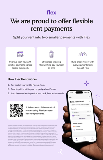 Flexible rent payments