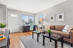Columbus apartment for rent - a living room with a couch and tables