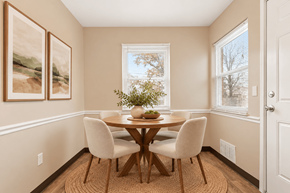 Columbus apartment for rent - A dining room with a table and chairs.
