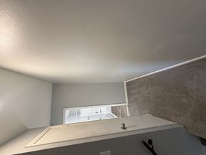 Columbus apartment for rent - A bathroom with a white sink and a window.