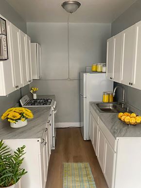 Syracuse apartment for rent - Kitchen with Cabinetry at Lifestyle Apartments at Syracuse, Syracuse, New York