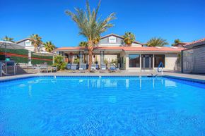 Las Vegas apartment for rent - a large swimming pool in front of a house