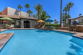 Las Vegas apartment for rent - the swimming pool at a resort style hotel with a large pool