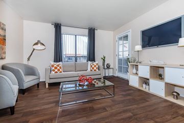 Phoenix apartment for rent - a living room with a couch and a tv