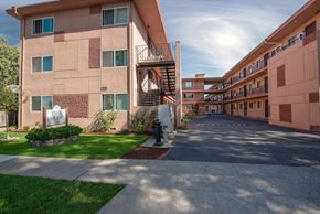 San Jose apartment for rent - Park Holiday Entrance to Apartment Building and driveway