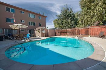 Park holiday swimming pool and patio furniture
