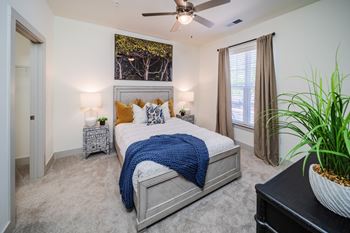 Plush carpet in bedrooms