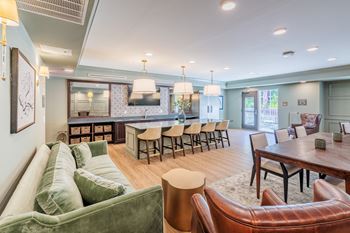 Resident social lounge and game room