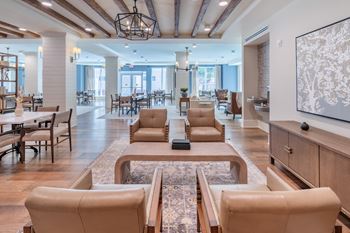 Clubroom with billiards and coffee bar