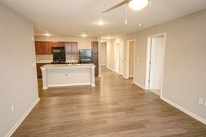 Whitestown apartment for rent - Apartment living room with wood floor at Meadows on Main in Whitestown, Indiana