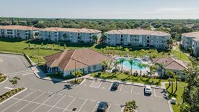 Melbourne apartment for rent - Aerial view of Trillium apartments clubhouse in Melbourne, fl