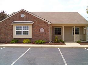 Liberty apartment for rent - Photo of the leasing office at Patriot Pointe Apartments in Liberty, IN