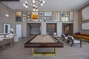 Yonkers apartment for rent - Pool table in the middle of a room at Hudson Piers, Yonkers, NY 10701