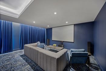 Modern private screening room
