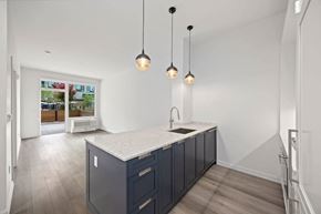 Yonkers apartment for rent - Kitchen with Ambient lights at Hudson Piers, Yonkers, NY