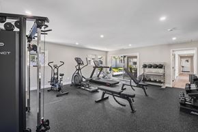 Vista apartment for rent - A well-equipped gym with a variety of exercise machines.