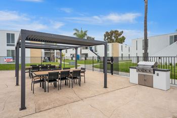 Patio and grill station