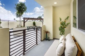 Large balcony and patio