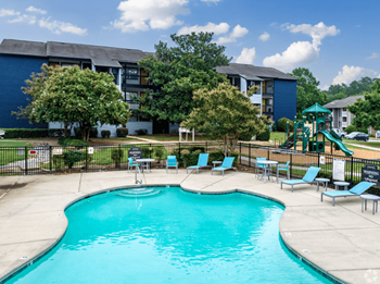 Pool with sundecks