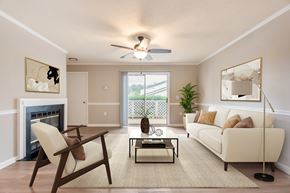 Rocky Mount apartment for rent - Modern Living Room at Rosewood at Colony Square, Rocky Mount