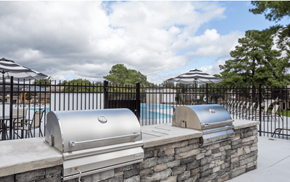 Wilson apartment for rent - grills near pool at Cameron, Wilson, North Carolina