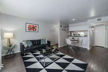 Living room with kitchen