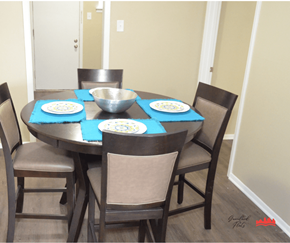 Memphis apartment for rent - a dining room with a table and chairs