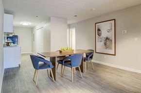 Decatur apartment for rent - A dining room with a table and chairs.